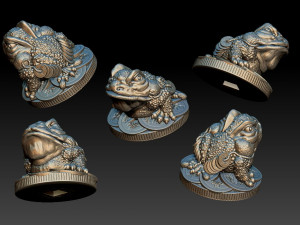money frog - jin chan - statuette - 2019 3D 打印模型