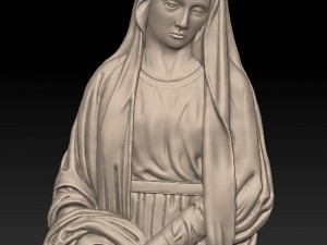mary mother of jesus - relief - 2017 3D प्रिंट मॉडल