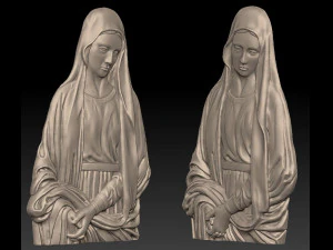 mary mother of jesus - relief - 2017 3D Print Model