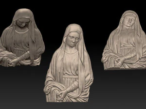 mary mother of jesus - relief - 2017 3D Print Model