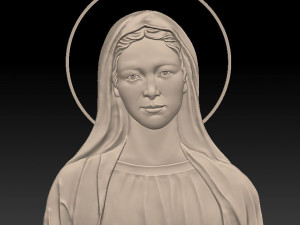 saint mary - relief - 2017 3D Print Model