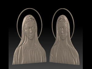saint mary - relief - 2017 3D Print Model