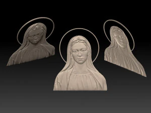 saint mary - relief - 2017 3D Print Model