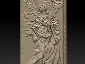 virgin mary - relief icon - 2017 3D Print Model