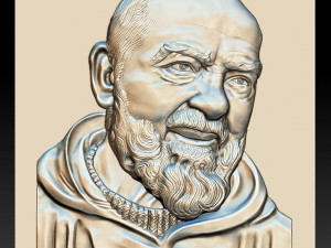 padre pio - relief - 2018 3D Print Model