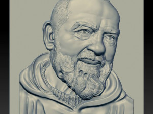 padre pio - relief - 2018 Modello di stampa 3D
