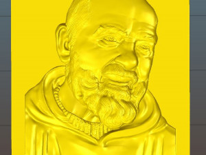 padre pio - relief - 2018 Modello di stampa 3D