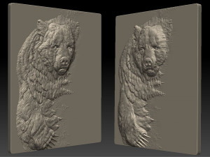 bear -relief -3d print 3D-Druckmodell
