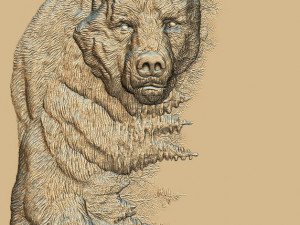 bear -relief -3d print 3D-Druckmodell