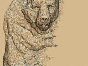bear -relief -3d print 3D Print Model