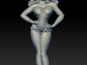 doll lilu - relief - 2019 3Dプリントモデル