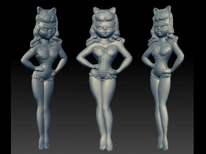 doll lilu - relief - 2019 Modelo de Impressão 3D