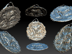 el diablo -relief medallion -3d print - 2019 3D Принт Модель