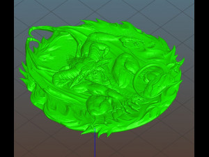 el diablo -relief medallion -3d print - 2019 3D Принт Модель