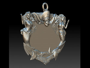 pirates of the caribbean fountain - plaque - copy - 2019 3D 프린트 모델