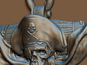 pirates of the caribbean fountain - plaque - copy - 2019 3D 프린트 모델