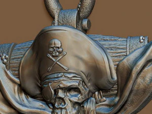 pirates of the caribbean fountain - plaque - copy - 2019 3D Print Model