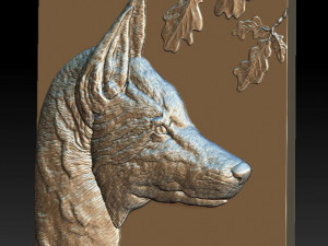 fox head - relief - 2019 3D Принт Модель