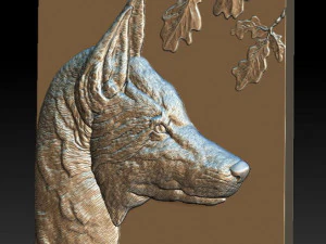 t&ecirc;te de renard - relief - 2019 Modèles 3D en vedette