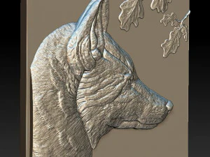 t&ecirc;te de renard - relief - 2019 Modèles 3D en vedette