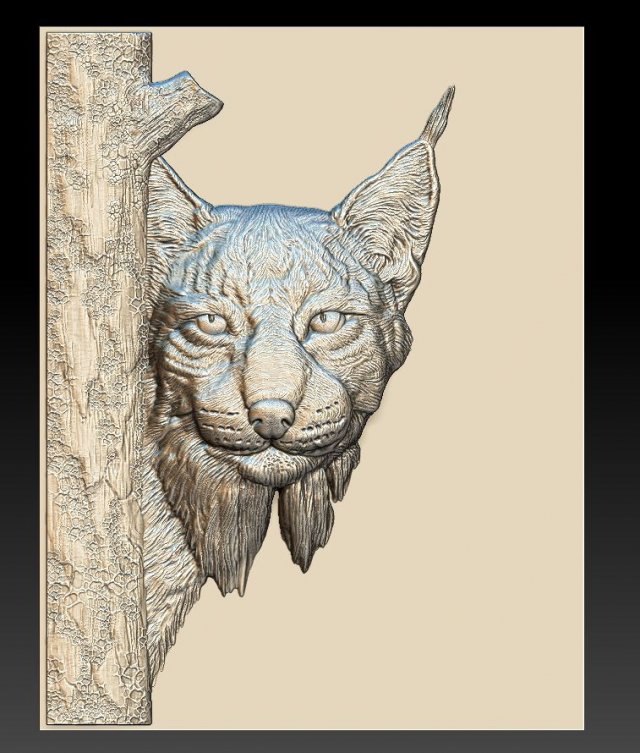 linx head - relief - 2019 Modelo de Impressão 3D .c4d .max .obj .3ds .fbx .stl .blend 