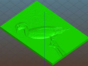 wood duck - relief - 2019 3D Print Model