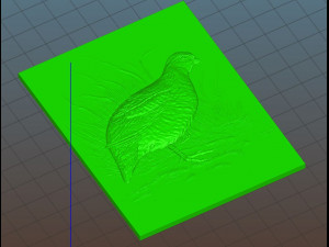 white quail - relief - 2019 3D 프린트 모델