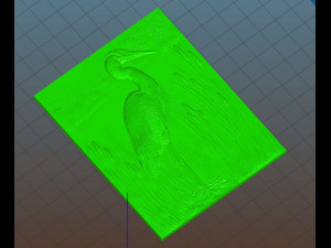 heron in the reeds -relief -2019 3D 프린트 모델