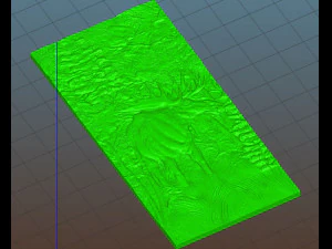 elk in the forest - relief -2019 3D Print Model