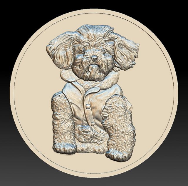 doggy romeo - relief - 2018 Modelo de Impressão 3D .c4d .max .obj .3ds .fbx .stl .blend 