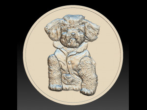 doggy romeo - relief - 2018 3D प्रिंट मॉडल