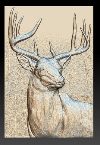 deer head- relief -2019 Modello di stampa 3D .c4d .max .obj .3ds .fbx .stl .blend 