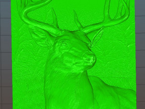 deer head- relief -2019 Modello di stampa 3D