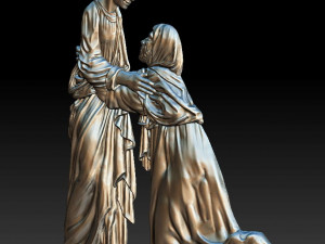 della robbia luca visitation pistoia - relief - 2019 3D 프린트 모델