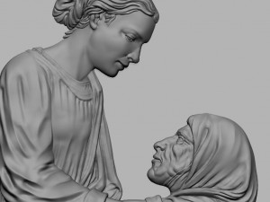 della robbia luca visitation pistoia - relief - 2019 3D 프린트 모델