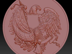 eagle 5s - relief - 2020 3D Print Model