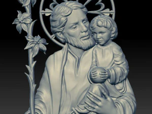 saint joseph - relief - 2020 3D Print Model