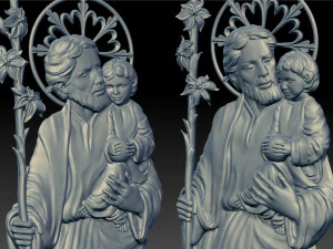 saint joseph - relief - 2020 3D Print Model