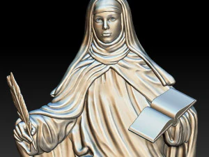 saint theresa of avila - relief - 2020 3D Print Model