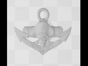 pirate skull 2 - relief - 2020 3D Print Model