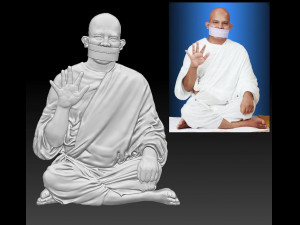 acharya mahashraman - relief - 2018 3D Print Model