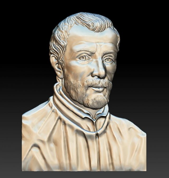 saint francis xavier - relief - 2018 3D Принт Модель .c4d .max .obj .3ds .fbx .stl .blend 