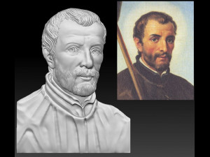 saint francis xavier - relief - 2018 3D Принт Модель