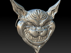 cheshire cat - relief - 2020 3D 打印模型