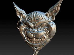 cheshire cat - relief - 2020 3D 打印模型