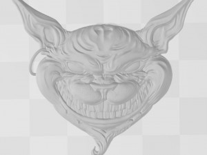 cheshire cat - relief - 2020 3D 打印模型