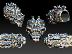 dragon head asia - 2016 Modelo de impresión 3D