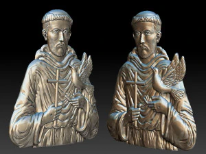 saint francis - relief - 2019 3D Print Model