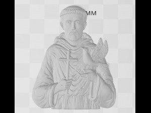 saint francis - relief - 2019 3D 프린트 모델