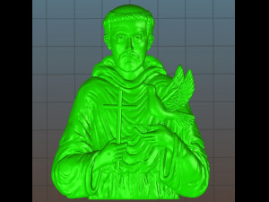 saint francis - relief - 2019 3D 프린트 모델